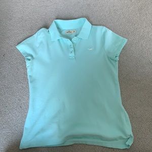 Light blue hollister polo shirt